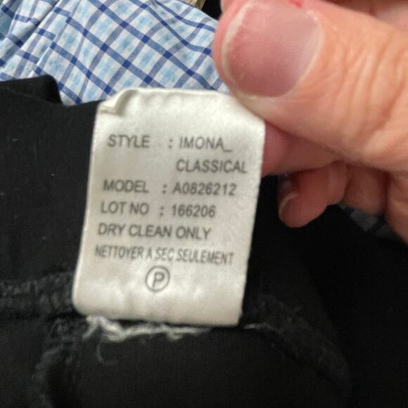 Theory Black Size Medium Pull On Leggings Leather Imona Pants Lamb Moto - Picture 4 of 4